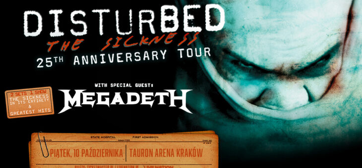 Disturbed + Megadeth / Tauron Arena, Kraków / 10.10.2025