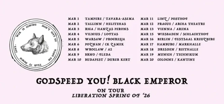 Godspeed You! Black Emperor! / Warszawa, Poznań, Wrocław / 05-08.03.2026 – Zapowiedź