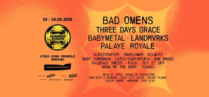 Summer Punch Festival / Letnia Scena Progresji, Warszawa / 18-19.06.2026 – Zapowiedź