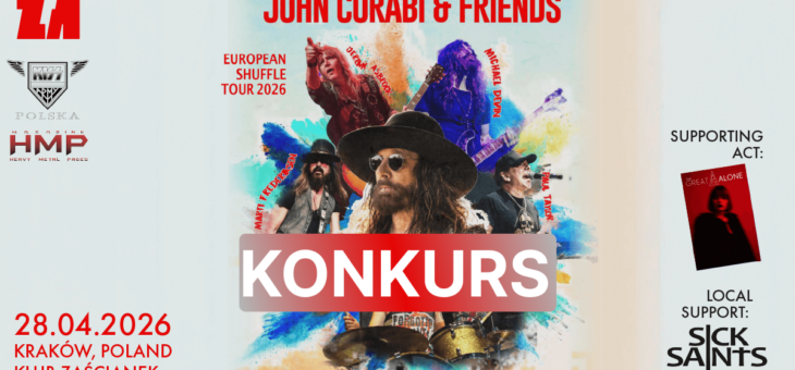 John Corabi + Sick Saints / Zaścianek, Kraków / 28.04.2026 – Konkurs