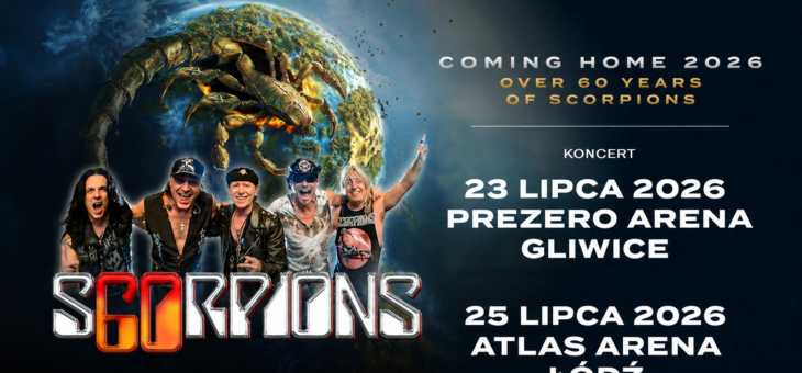 Scorpions / Gliwice, Łódź / 23.07.2026, 25.07.2026 – Zapowiedź