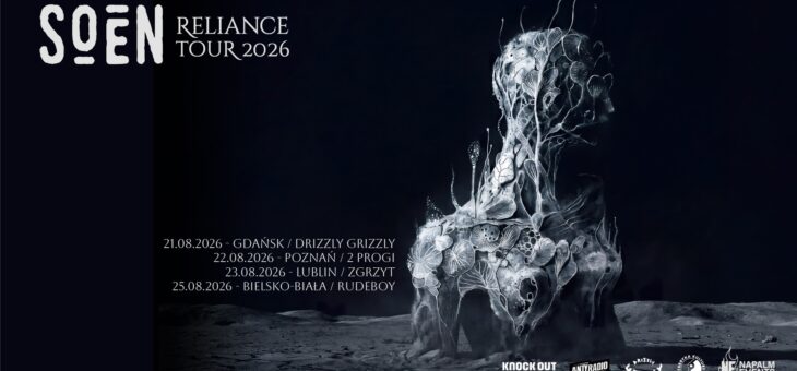 Soen / Gdańsk, Poznań, Lublin, Bielsko-Biała / 21-25.08.2026 – Zapowiedź