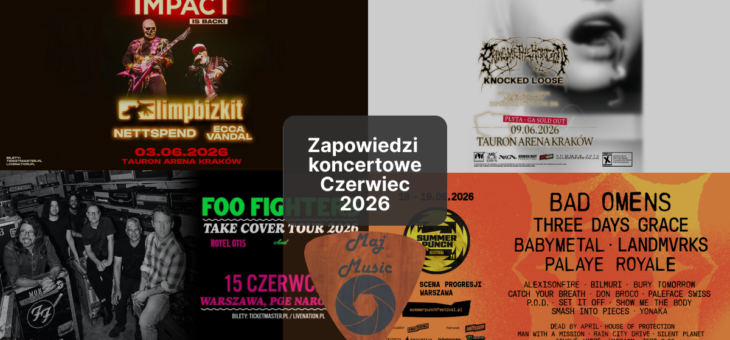 Zapowiedzi koncertowe – Czerwiec 2026