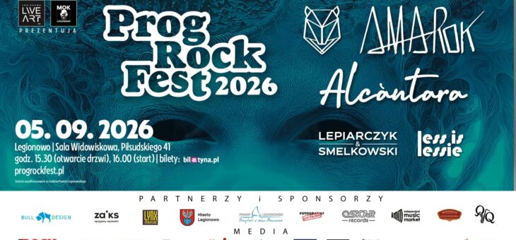 ProgRockFest 2026 / Sala Widowiskowa, Legionowo / 05.09.2026 – Zapowiedź