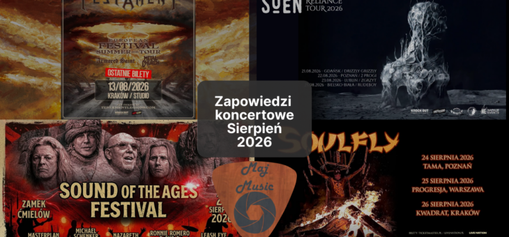 Zapowiedzi koncertowe – Sierpień 2026