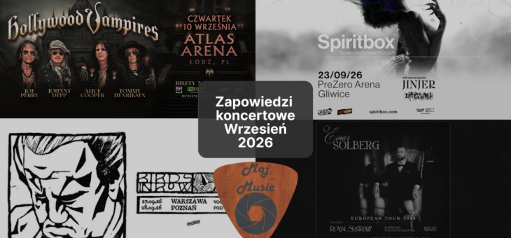 Zapowiedzi koncertowe – Wrzesień 2026