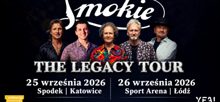 Smokie – The Legacy Tour / Katowice, Łódź / 25-26.09.2026 – Zapowiedź