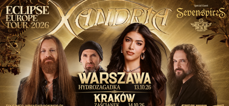 Xandria + Seven Spires, Secret Rule / Warszawa, Kraków / 13-14.10.2026 – Zapowiedź