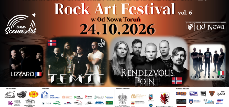 Rock Art Festival vol.6 / Od Nowa, Toruń / 24.10.2026 – Zapowiedź